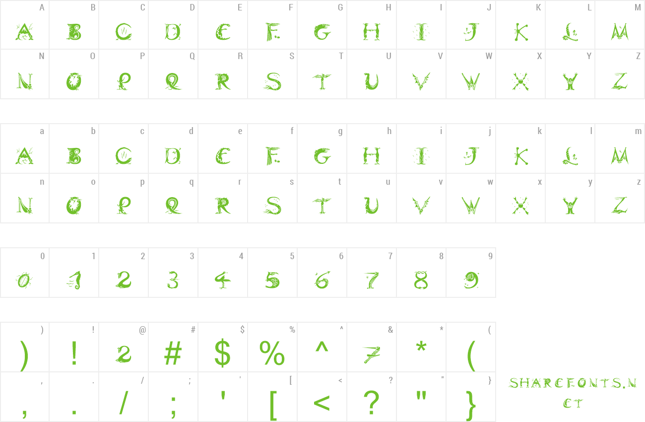 Font Dinitials Positive ITC TT preview